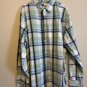 Old Navy Men's Multicolor Plaid Button-Down Shirt
